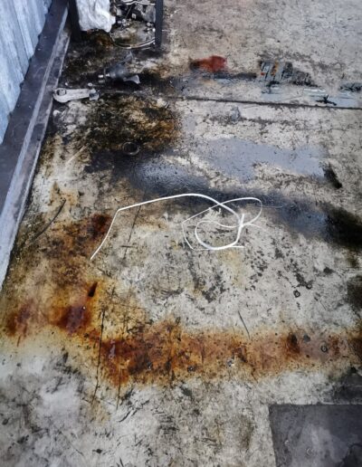 OGI Multifelx Patio Pressure Washing Before